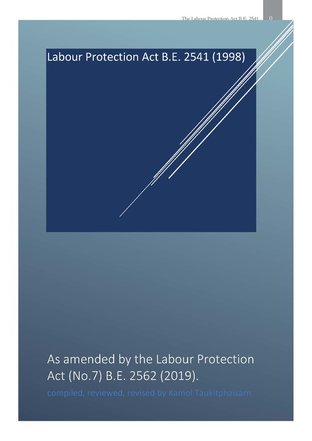 Labour Protection Act B.E. 2541, amended (No.7) B.E. 2562