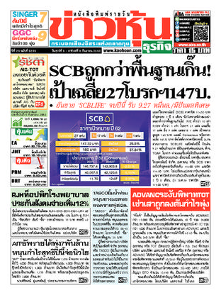 ข่าวหุ้น วันศุกร์ที่ 6 กันยายน พ.ศ.2562