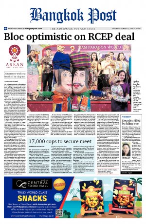 Bangkok Post วันศุกร์ที่ 1 พฤศจิกายน พ.ศ.2562