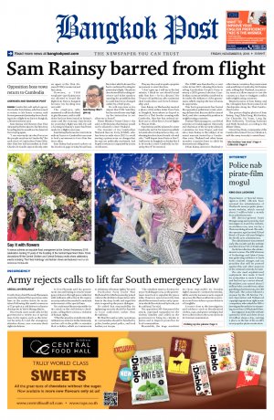 Bangkok Post วันศุกร์ที่ 8 พฤศจิกายน พ.ศ.2562