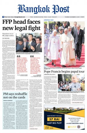 Bangkok Post วันพฤหัสบดีที่ 21 พฤศจิกายน พ.ศ.2562