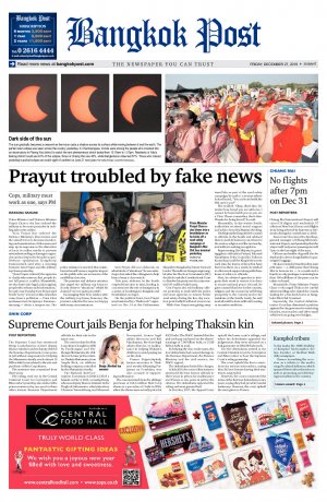 Bangkok Post วันศุกร์ที่ 27 ธันวาคม พ.ศ.2562