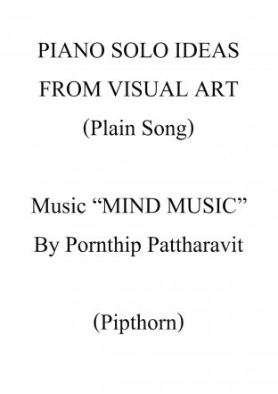 PIANO SOLO FROM VISUAL ART (Plain Song) VOL.1 Music "MIND MUSIC"