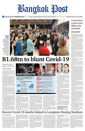 Bangkok Post วันเสาร์ที่ 4 เมษายน พ.ศ.2563