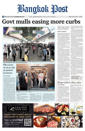Bangkok Post วันศุกร์ที่ 8 พฤษภาคม พ.ศ.2563