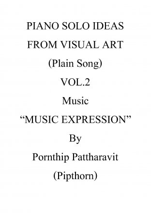 PIANO SOLO FROM VISUAL ART (Plain Song) VOL.2 MUSIC "MUSIC EXPRESSION"