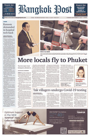 Bangkok Post วันพฤหัสบดีที่ 10 กันยายน พ.ศ.2563