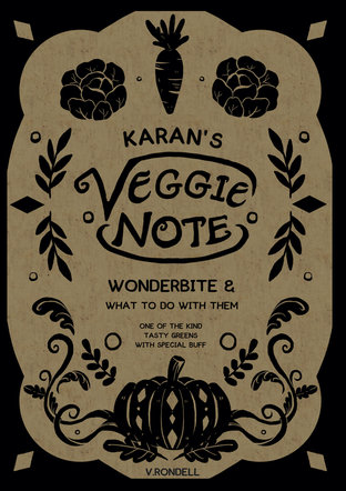 (ฉบับขาวดำ) Karan's Veggie Note Booklet รู้เฟื่องเรื่องวันเดอร์ไบต์