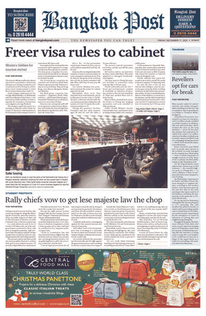 Bangkok Post วันศุกร์ที่ 11 ธันวาคม พ.ศ.2563