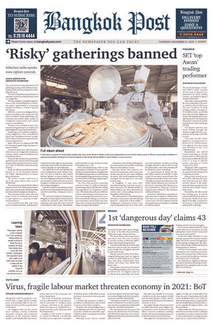 Bangkok Post วันพฤหัสบดีที่ 31 ธันวาคม พ.ศ.2563