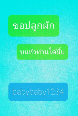 ขอปลูกผักบนหัวท่านได้มั้ย