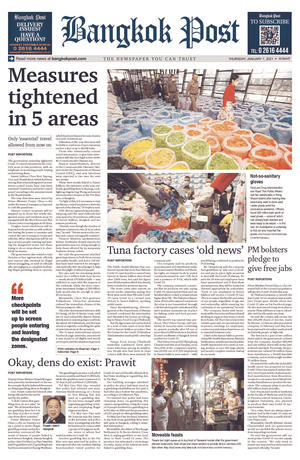 Bangkok Post วันพฤหัสบดีที่ 7 มกราคม พ.ศ.2564