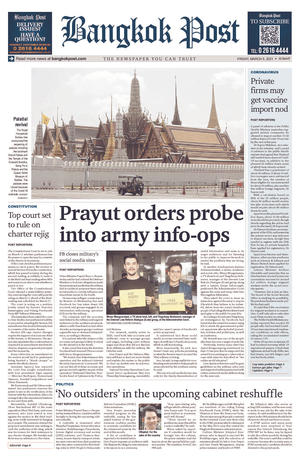 Bangkok Post วันศุกร์ที่ 5 มีนาคม พ.ศ.2564