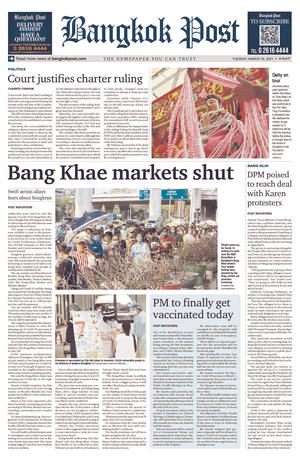 Bangkok Post วันอังคารที่ 16 มีนาคม พ.ศ.2564