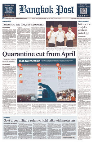 Bangkok Post วันเสาร์ที่ 20 มีนาคม พ.ศ.2564