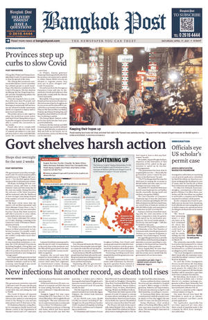 Bangkok Post วันเสาร์ที่ 17 เมษายน พ.ศ.2564