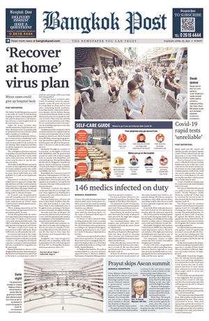 Bangkok Post วันอังคารที่ 20 เมษายน พ.ศ.2564