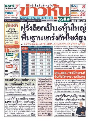 ข่าวหุ้น วันศุกร์ที่ 11 มิถุนายน พ.ศ.2564