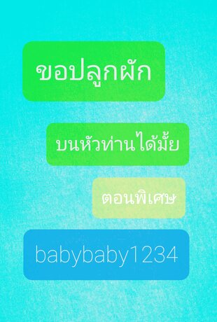 ขอปลูกผักบนหัวท่านได้มั้ย(ตอนพิเศษ)