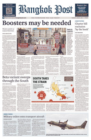 Bangkok Post วันอังคารที่ 22 มิถุนายน พ.ศ.2564