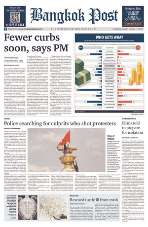 Bangkok Post วันพฤหัสบดีที่ 19 สิงหาคม พ.ศ.2564