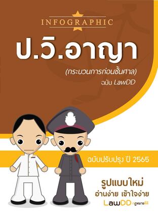 หนังสือ INFOGRAPHIC ป.วิอาญาเล่ม 1 กระบวนการก่อนชั้นศาล ฉบับ LawDD