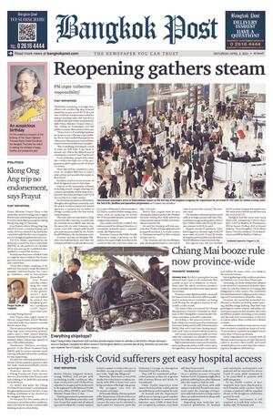 Bangkok Post วันเสาร์ที่ 2 เมษายน พ.ศ.2565