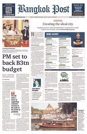 Bangkok Post วันจันทร์ที่ 30 พฤษภาคม พ.ศ.2565