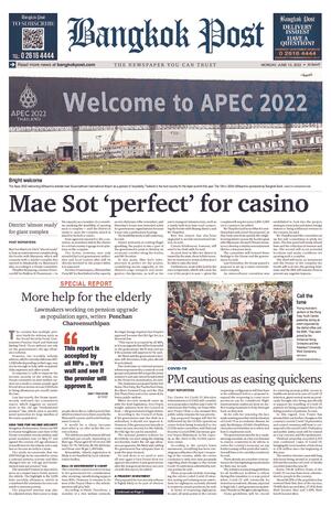 Bangkok Post วันจันทร์ที่ 13 มิถุนายน พ.ศ.2565