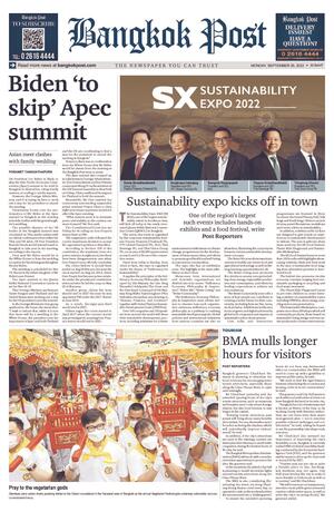 Bangkok Post วันจันทร์ที่ 26 กันยายน พ.ศ.2565