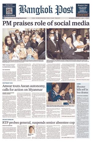 Bangkok Post วันเสาร์ที่ 11 กุมภาพันธ์ พ.ศ.2566