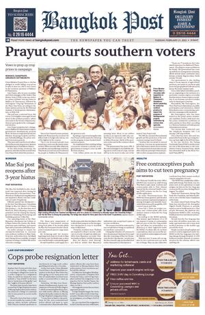 Bangkok Post วันอังคารที่ 21 กุมภาพันธ์ พ.ศ.2566