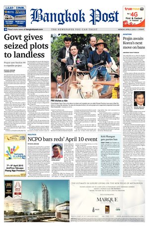 Bangkok Post วันจันทร์ที่ 6 เมษายน พ.ศ.2558