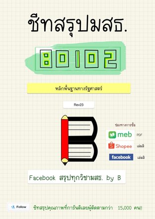 ชีทสรุป 80102 หลักพื้นฐานทางรัฐศาสตร์ (มสธ.)