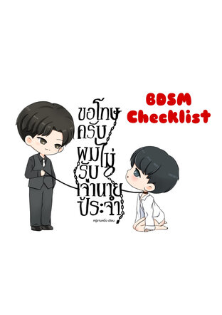 BDSM​ Checklist ขอโทษครับผมไม่รับเจ้านายประจำ