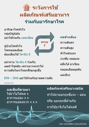 ระวังการใช้ผลิตภัณฑ์เสริมอาหารร่วมกับยารักษาโรค