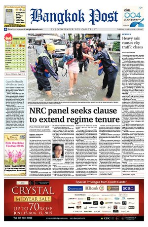 Bangkok Post วันอังคารที่ 9 มิถุนายน พ.ศ.2558