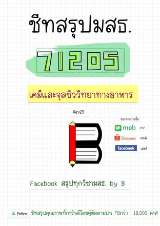 ชีทสรุป 71205 เคมี และจุลชีววิทยาทางอาหาร (มสธ.)