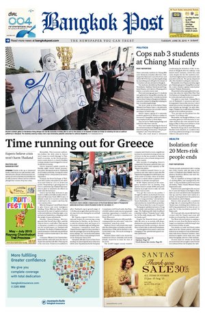 Bangkok Post วันอังคารที่ 30 มิถุนายน พ.ศ.2558