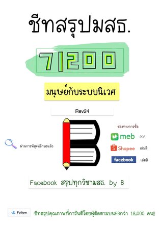 ชีทสรุป 71200 มนุษย์กับระบบนิเวศ (มสธ.)