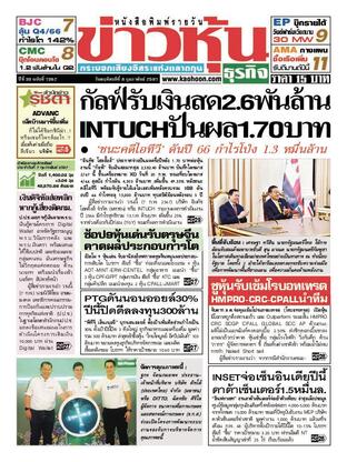 ข่าวหุ้น วันพฤหัสบดีที่ 8 กุมภาพันธ์ พ.ศ.2567