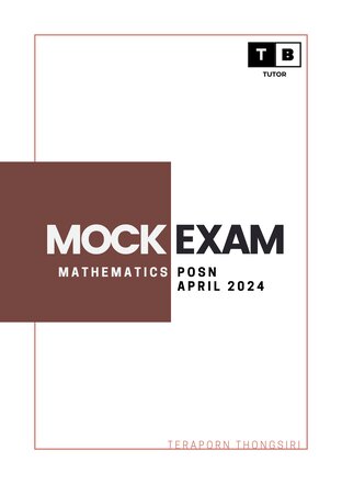 MOCK EXAM MATH POSN TEST : APRIL 2024