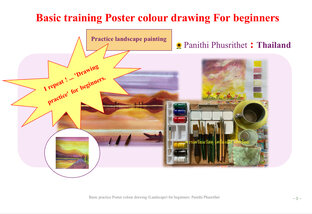 Basic training Poster colour drawing For beginners (1)