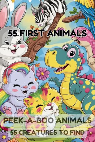 55 First Animals รวบรวม รูปภาพสัตว์ต่างๆด้วยชื่อภาษาอังกฤษ เืพ่อการเรียนรู้ของเด็กน้อย