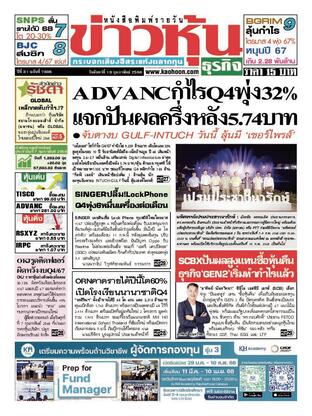 ข่าวหุ้น วันจันทร์ที่ 10 กุมภาพันธ์ พ.ศ.2568