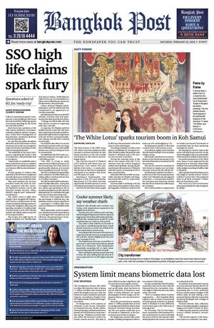 Bangkok Post วันเสาร์ที่ 22 กุมภาพันธ์ พ.ศ.2568