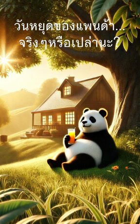 วันหยุดของแพนด้า... จริงๆหรือเปล่านะ?