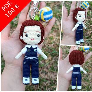 หนังสืองานฝีมือตุ๊กตาถักโครเชต์ชุดกรรมการFiVB