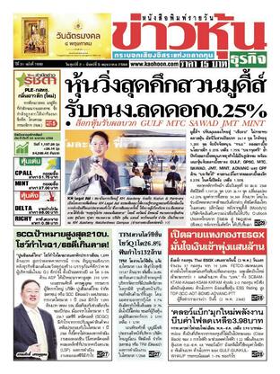 ข่าวหุ้น วันศุกร์ที่ 2 พฤษภาคม พ.ศ.2568