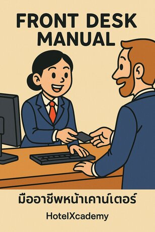 Front Desk Manual: มืออาชีพหน้าเคาน์เตอร์ จากเช็กอิน &rarr; สู่ความสำเร็จในสายอาชีพ